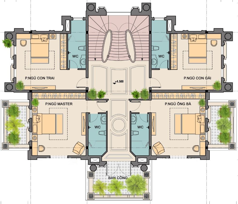 mau-biet-thu-tan-co-dien-150m2-5